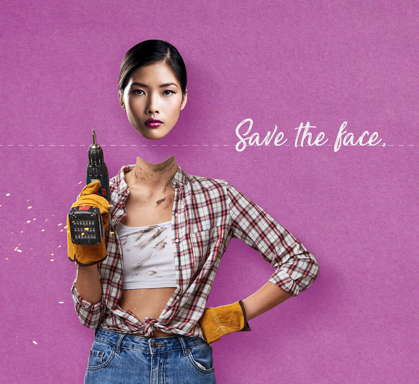 Saving the face.